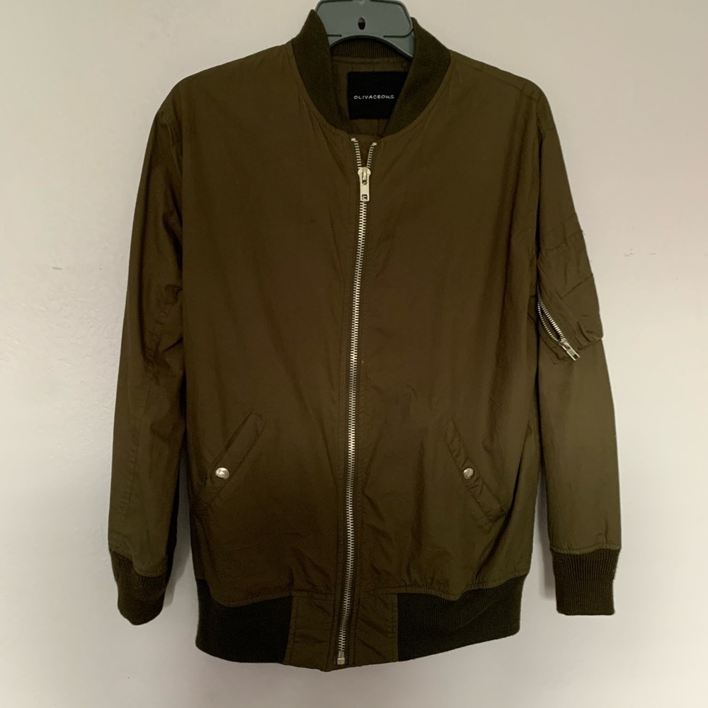Army Green Bomber Jacket
